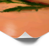 Zinnia Elegans Bloemen Kunst Perfect Poster (Hoek)