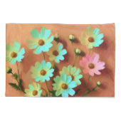 Zinnia Elegans Bloemen Kussensloop (Achterkant)