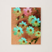 Zinnia Elegans Bloemen Legpuzzel (Verticaal)