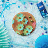 Zinnia Elegans Bloemen Papieren Bordje (Feest)