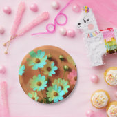 Zinnia Elegans Bloemen Papieren Bordje (Feest)