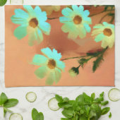 Zinnia Elegans Bloemen Theedoek (Gevouwen)