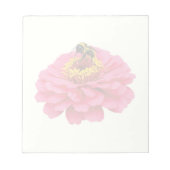 Zinnia en bijen notitieblok (Voorkant)