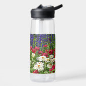 Zinnia en Blue Salvia Garden Floral Waterfles (Links)