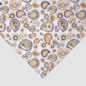 Zinnia en Paisley Tissuepapier (Detail)