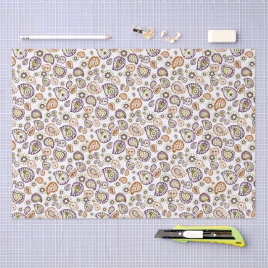 Zinnia en Paisley Tissuepapier (Craft)