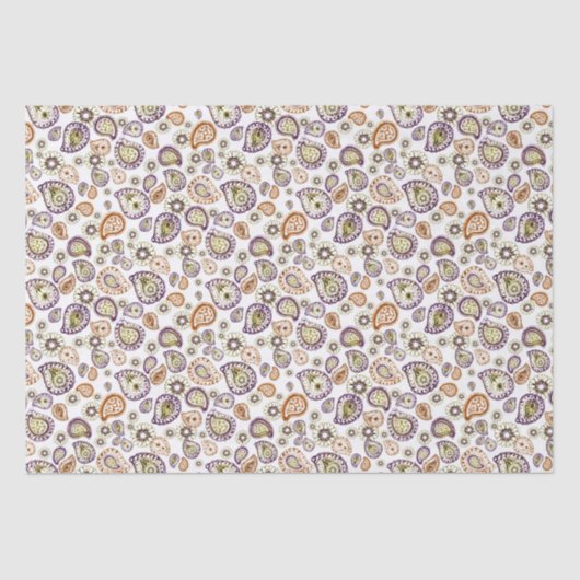 Zinnia en Paisley Tissuepapier (Voorkant)