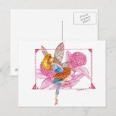 Zinnia Fairy Briefkaart (Voorkant / Achterkant)