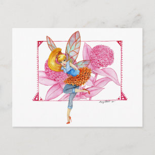 Zinnia Fairy Briefkaart
