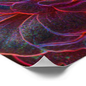 Zinnia Fantasy Abstract Flower Art Poster (Hoek)