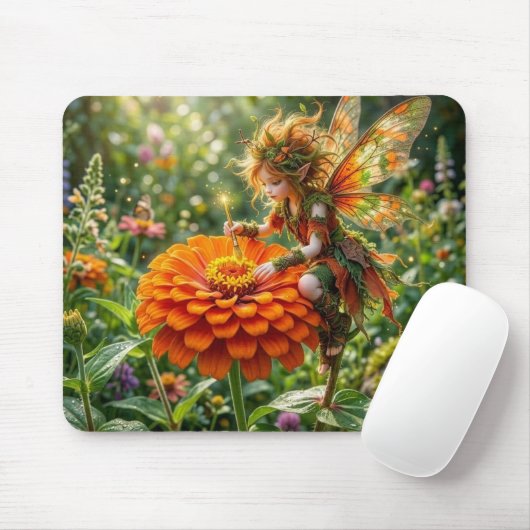 Zinnia Fee Muismat (Met muis)
