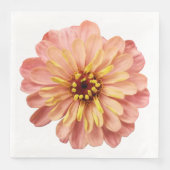 Zinnia Floral Flower Natuur Servet (Voorkant)