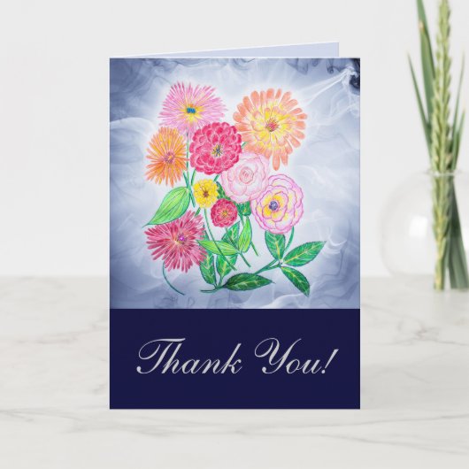 Zinnia Flower Bedankt (Voorkant)
