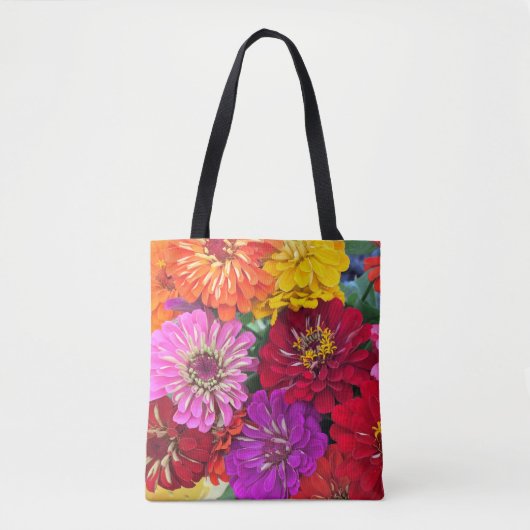 Zinnia Flower Canvas tas (Voorkant)