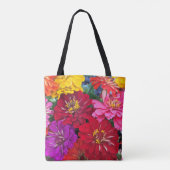 Zinnia Flower Canvas tas (Achterkant)