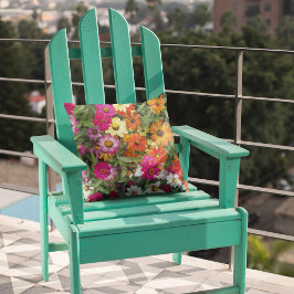 Zinnia Flower Garden Floral Buitenkussen