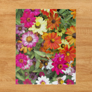 Zinnia Flower Garden Floral Legpuzzel