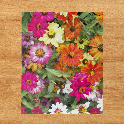 Zinnia Flower Garden Floral Legpuzzel