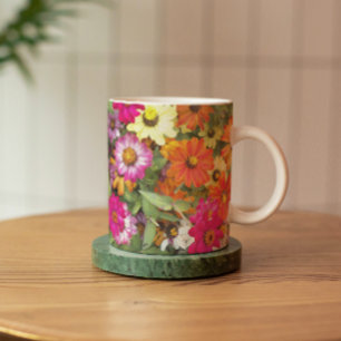 Zinnia Flower Garden Floral Mok