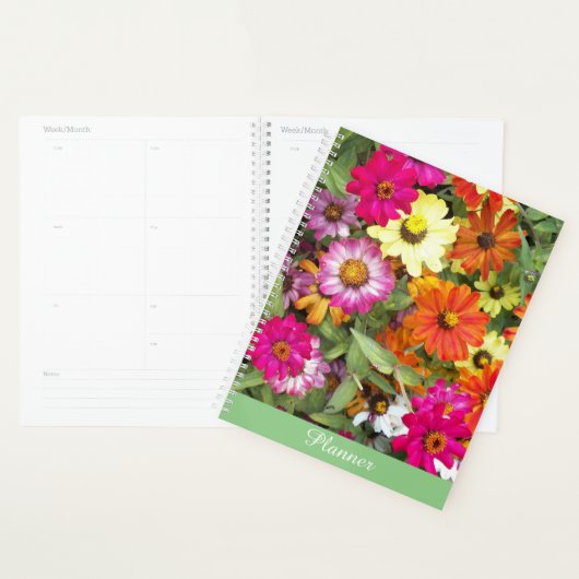 Zinnia Flower Garden Floral Planner (Display)