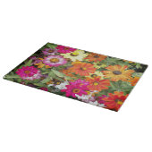 Zinnia Flower Garden Floral Snijplank (Hoek)