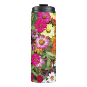 Zinnia Flower Garden Floral Thermosbeker (Voorkant)