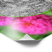 Zinnia Flowers Lijst Creëer Je Eigen 8x10 Foto Afdruk (Hoek)