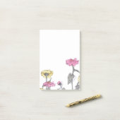  Zinnia Flowers Post-it Notes (Op bureau)