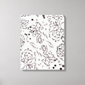  Zinnia Flowers Tekening Canvas Afdruk (Voorkant)