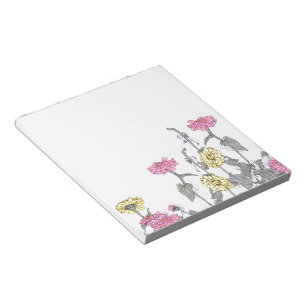  Zinnia Flowers Wildbloemen Blocnote