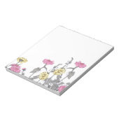  Zinnia Flowers Wildbloemen Notitieblok (Linkerzijde)