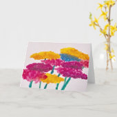 Zinnia Fun Wenskaart 2 Kaart (Gele Bloem)