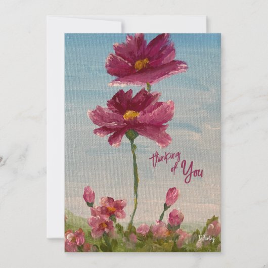 Zinnia garden Notecard Bedankkaart (Voorkant)