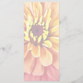 Zinnia in tinten oranje menu (Achterkant)