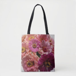 Zinnia liefhebbers canvas tas! tote bag