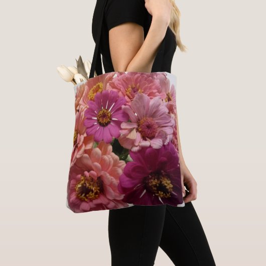 Zinnia liefhebbers canvas tas! tote bag (Dichtbij)