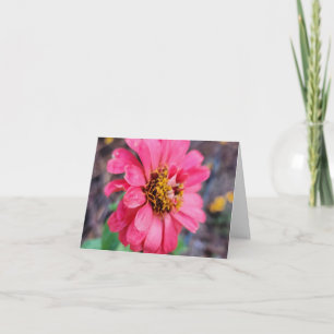 Zinnia Notitiekaart - Originele fotografie
