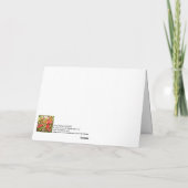 Zinnia Pattern #181020 Notitiekaartje (Achterkant)