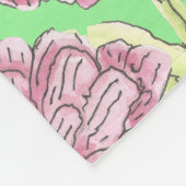 Zinnia Pattern Fleece Deken (Hoek)