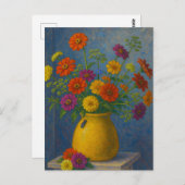 Zinnia  Postcard Briefkaart (Voorkant / Achterkant)