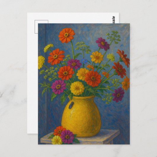 Zinnia  Postcard Briefkaart (Voorkant / Achterkant)