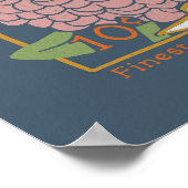 Zinnia Seed Packet Poster (Zacht zeemacht) (Hoek)