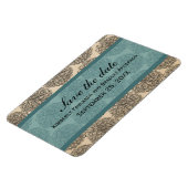 Zinnia Sparen de Datum Magnet, Blauwgroen Magneet (Linkerzijde)