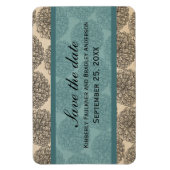 Zinnia Sparen de Datum Magnet, Blauwgroen Magneet (Verticaal)