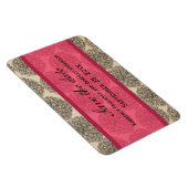 Zinnia Sparen de Magnet van de Datum, Roze Magneet (Rechterzijde)
