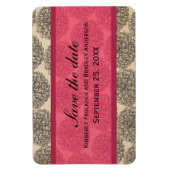 Zinnia Sparen de Magnet van de Datum, Roze Magneet (Verticaal)