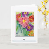 Zinnia van Rachel Kaart (Gele Bloem)