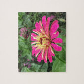 ZINNIA - Vibrant roze en crème - Legpuzzel (Verticaal)