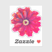 Zinnia Vinyl Sticker (Vel)
