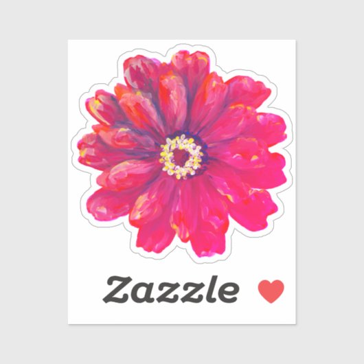 Zinnia Vinyl Sticker (Vel)